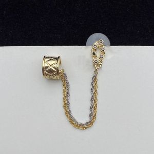 Broche chaîne argent or lettre diamant broche pour femme broche sauvage accessoires fourniture