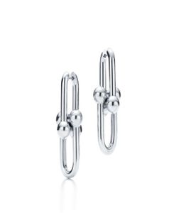 Boucles d'oreilles en or argenté Dangle Lustre 18 carats Chaîne Diamant Designer de luxe Bijoux réels Femmes Hommes Couple Mode Fête de mariage gir6826415