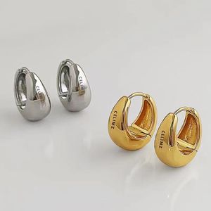 Boucles d'oreilles en or argenté Gold Moucles d'oreilles Boucles d'oreilles Designer pour femmes cadeaux de la Saint-Valentin de la Saint
