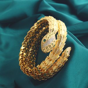 argent or Luxe Serpent femmes bracelets ouverts bracelets designer bijoux pour hommes de haute qualité unisexe Fashion Party Noël Cadeaux de mariage Anniversaire attrayant cool