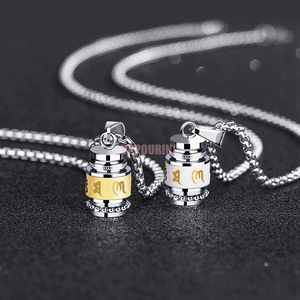 Argent Or Fumer En Acier Inoxydable Pendentif Collier Portable Mini Joint Pot Conteneur De Stockage Bouteille De Tabatière Pilule Épice Miller Tabac Cas Pilule Stash Boîte Titulaire DHL