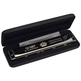 Zilveren Mondharmonica 28 Gaten C Key Mondharmonica Blues Rock Jazz Folk Mondharmonica's Nieuwe Collectie Dropshipping