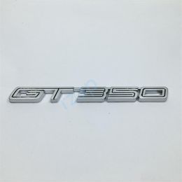 Zilver Metalen GT350 Embleem Auto Spatbord Side Sticker Voor Ford Mustang Shelby super snake COBRA GT 350334a
