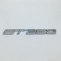 Autocollant latéral de garde-boue de voiture en métal argenté GT350 pour Ford Mustang Shelby super serpent COBRA GT 350270t