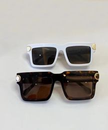 Lunettes de soleil miroir argenté 1403 blanc gris marbre hommes Design lunettes des lunettes de soleil avec boîte6396503