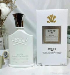 Parfum d'eau Silver Mountain pour hommes et femmes Vaporisateur EDP 100 ml Déodorant anti-transpirant Parfum longue durée Livré avec boîte Dro8531535