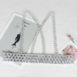 Silver Pearl Sling Chain Gordel Suspenders damesdecoratie met shirt jurk kralen riem riem vest buitenkleding ins