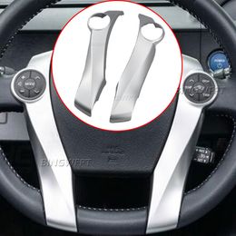 Zilver/Piano Zwarte Kleur Stuurwiel Schakelpaneel voor Toyota Prius ZVW30L 2010-2013 SLEUTEL Frame Geen Knoppen