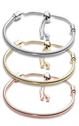 Versilberte Armbänder, 3 mm Kette, verstellbare Passform, Charms, Gold-Rose-Armreif, Damen, weiblich, Weihnachtsfeier, Geburtstag, Geschenk 1151073