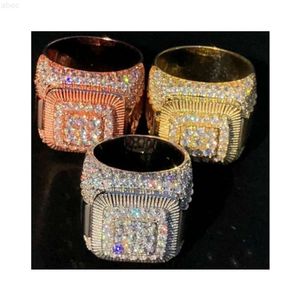 Silver plaqué VVS1 3 TCW et DEF Color 30 grammes Igl Certifié Custom Men's Hip Hop Big Moisanite Diamond Pinky Ring