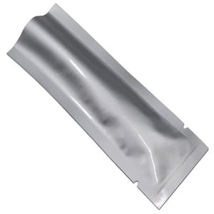 Zilver pure aluminium folie pakket zak mylar warmte afdichting snack opbergzakken supermarkt ambachten verpakkingszakken