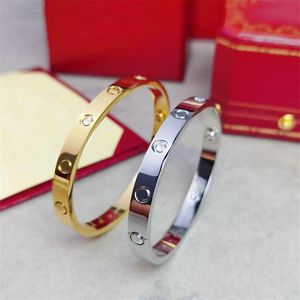 Bracelet de cheville en argent rose or bracelets de charme designer pour femmes hommes bijoux tournevis diamant bracelets en acier inoxydable belche264E