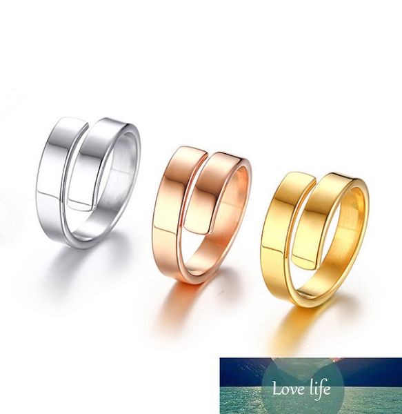 Anillo de plata con diseño liso para hombre o mujer, anillo de dedo a la moda, regalo de joyería bonito NGXJZ