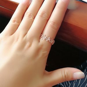 Zilveren stapelbare oneindige hart daisy bloemring voor vrouwen originele ringen merk sieraden cadeau