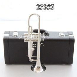 Trompette argentée YTR-2335S, Instrument de musique B, trompette plate préférée, nouvelle trompette, performance super professionnelle, livraison gratuite
