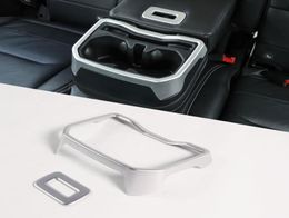 Silver Water Cup Holder Cover Achterbank Armstrim voor Jeep Wrangler JL 2018 Auto Interior Accessories8715285