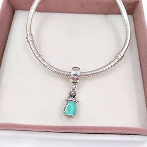 Zilveren Dames Sieraden Maken Kit Sets Pandora Disny Alis Magi Potion Wite Mint Enamel Charm Armbanden Armbanden Inital Kettingen Voor Dames Ketting Keten Kralen DIY 791897NMX