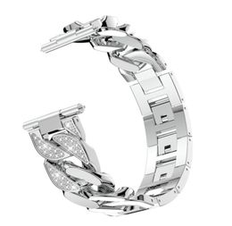 Bracelet de montre femme argent pour Samsung Galaxy montre 5Pro4 Bracelet diamant 22mm 20mm bracelet de montre Classic3 bande 40mm 44mm 45mm 42mm9277614