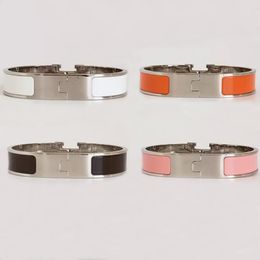 Bracelet en acier inoxydable argenté bracelet à boucle en or bijoux de mode bracelets pour hommes et femmes