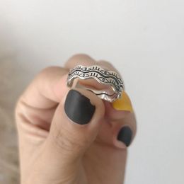 Silvology 925 Sterling doble ojo Sourcil Vintage creativo Chic 2019 anillos de mujer plata 925 regalo de joyería de Festival