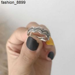 Silvologie 925 Sterling Double Eye Sourcil Vintage Creative Chic 2019 Anneaux pour femmes Silver 925 Festival Bijoux Gift
