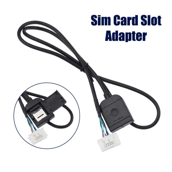 Adaptador de ranura de tarjeta SIM para Android Radio Multimedia GPS 4G 20PIN Cable Conector Accesorios para automóvil cables REPORTACIÓN PARTE