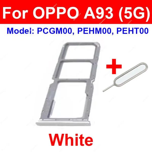 Plateau de carte SIM pour OPPO A93S A94 A95 A96 China 4G 5G SIM TRAY TRAY SLOT CARDE Reader Sockder Socket Remplacement