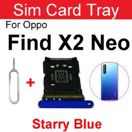 SIM -kaartlade voor Oppo Zoek X2 Neo X3 Neo Sim Card Slot Holder Card Reader Adapter vervangingsonderdelen