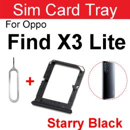 SIM -kaartlade voor Oppo Zoek X3 Pro X3 Lite X3 Neo Sim Card Holder Slot Card Reader Adapter vervangingsonderdelen
