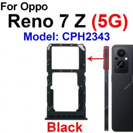 SIM -kaartlade voor Oppo Reno 7 7Lite 7Se 7Z 4G 5G 5G Dual Sim Card Tray Slot Card Reader Holder Socket Vervangingsonderdelen