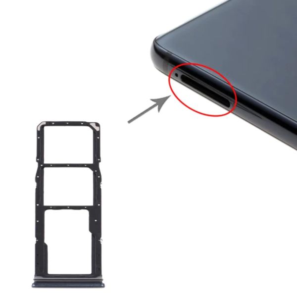Plateau de carte SIM pour Samsung Galaxy A14 4G A145 Téléphone d'origine Nouveau support d'adaptateur à sous SIM Chip Micro SD pour A14 5G A146 A146U