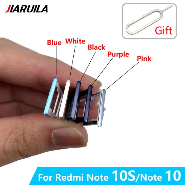 Bandeja de tarjeta SIM para Xiaomi Redmi Nota 10 Nota 10s Nota 10 Pro 4G 5G Sim Card Adapter Dual Sim Parts de repuesto