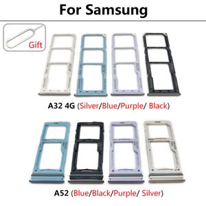 SIM SD -kaartlade voor Samsung A52 A72 A32 A32 SIM -chiphouder Slot Adapter Ladedeel