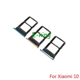 Soporte de bandeja SIM para Xiaomi Mi 10 10T Pro Lite SIM Tarde de la tarjeta Slot Sloter Adaptador Piezas de reparación