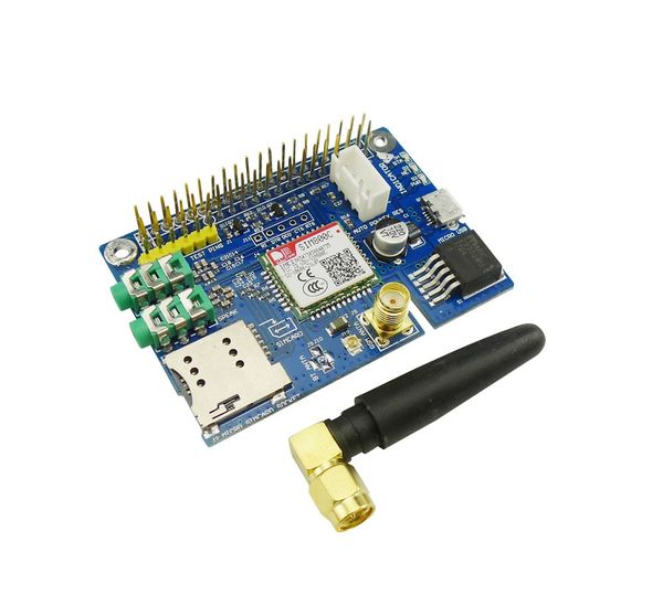 Freeshipping SIM800C Módulo GSM GPRS Placa de desarrollo de banda cuádruple para Raspberry Pi