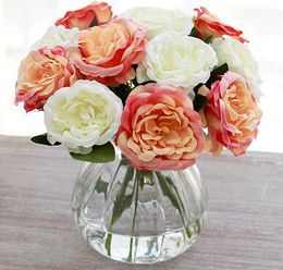 Simcer Rose Silk Artificial Flowers Home Decorations and Party Wedding Decoratieve gratis verzending Hot Sell Item