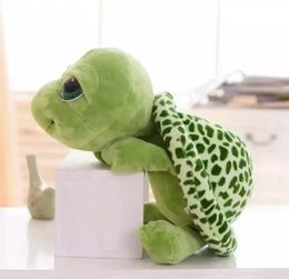 nouveau jouet en peluche en gros 20 cm animaux en peluche Super vert grands yeux tortue tortue animal enfants bébé anniversaire jouet de Noël cadeau