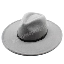 Simole Fedora chapeaux pour femmes 9.5 cm grand bord église mariage décorer Jazz chapeau nouveau hiver Panama formel hommes chapeau de fête