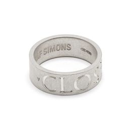 Simons 925 Sterling Zilveren Ring Archief Enkele Product Oude Hollow Gesneden Paar Tij Merk Accessoires