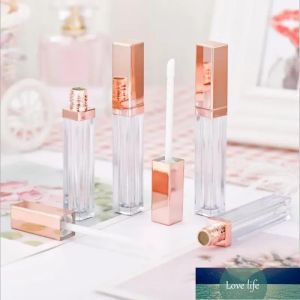 Eenvoudige 5 ml Lipgloss Plastic Fles Containers Lege Rose Gold Lipgloss Tube Eyeliner Wimper Container R-1