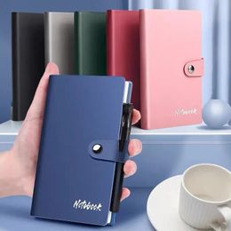 Planer simple A7 Semaine Mini Notebook Pu Cover Journal Notepad Perfect for Travel Business Reeings Notes quotidiennes 240517