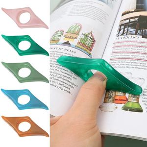 Support de livre à pouces en acrylique Simple, Support de Page géométrique, fournitures scolaires, aide à la lecture, accessoires pour étudiants, marque-page épandeur