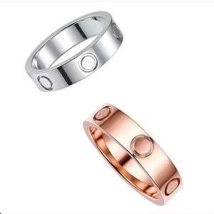 Anillos de amor de aleación simple anillo de diseñador pareja accesorios de matrimonio compromiso de cristal chapado en oro carta de lujo no alérgico hombres mujeres anillo de banda de diamantes