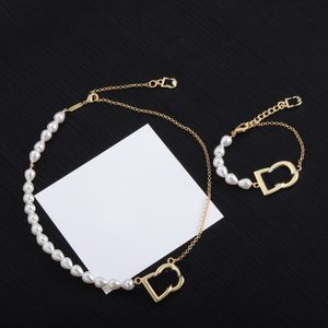 Collier de perles simple et à la mode, tempérament européen et américain, chaîne de chandail polyvalente, cadeau d'anniversaire de mariage HDDG1--02