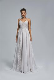 Robe de mariée de style simple et luxueux tempérament noble mode célébrité robe mince ST009