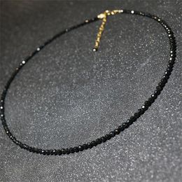 Eenvoudige Zwarte Kralen Korte Ketting Vrouwelijke Sieraden Vrouwen Choker Kettingen Bijoux Femme Dames Party