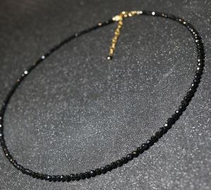Eenvoudige zwarte kralen korte ketting vrouwelijke mode-sieraden vrouwen choker kettingen bijoux femme dames feest ketting GB1231