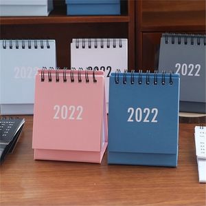 Simple Black White Gray Solid Color Series Desktop Calendar 2022 Schedule Tabel Planner Jaarlijks Agenda Organizer Office T10I122