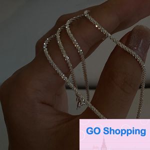 Eenvoudige armband naakt ketting licht luxe minderheid cool vrouwelijk trendy persoonlijkheid glanzend zand sterrenhemel sleutelbeen ketting vrouwelijk