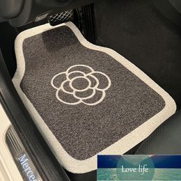 Simple Car-Foot Mat de alambre Anillo de alambre universal de una sola pieza Anti-Dirty Alfombra Decoración de automóviles Interior Car Mats de la fila trasera Mostín de piso universal